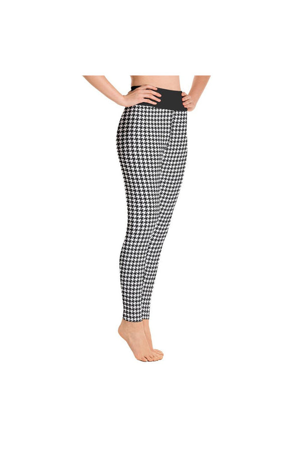 Micro Houndstooth Yoga Leggings - Objet D'Art