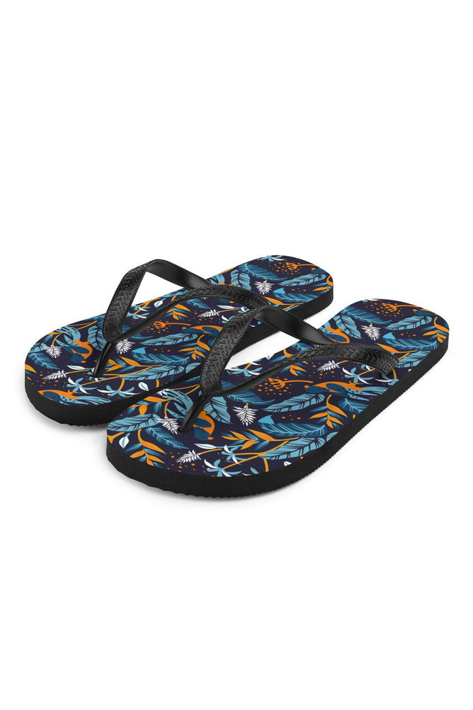 Turmeric-Chested Tropical Bird Flip-Flops - Objet D'Art