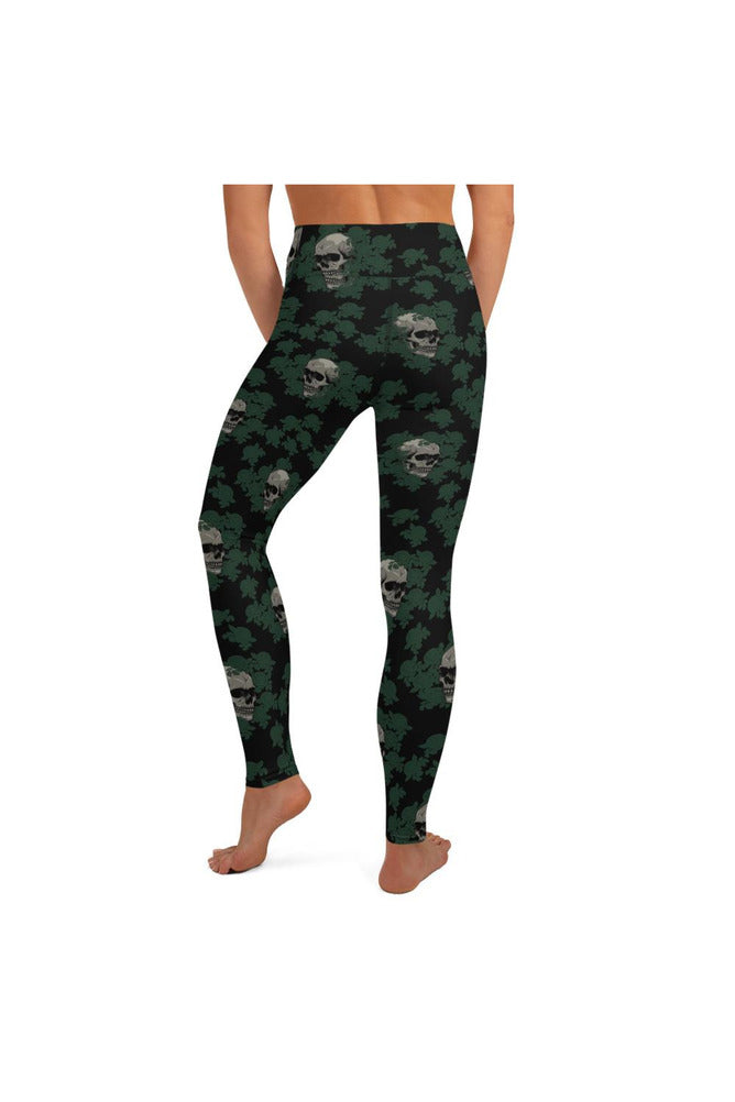 Skull & Roses Yoga Leggings - Objet D'Art