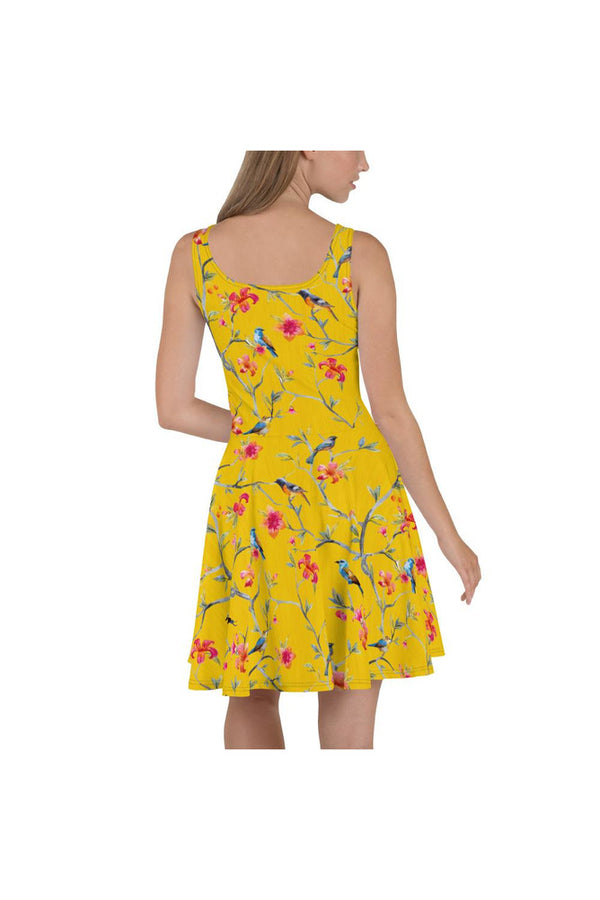 Charm of Finches Skater Dress - Objet D'Art