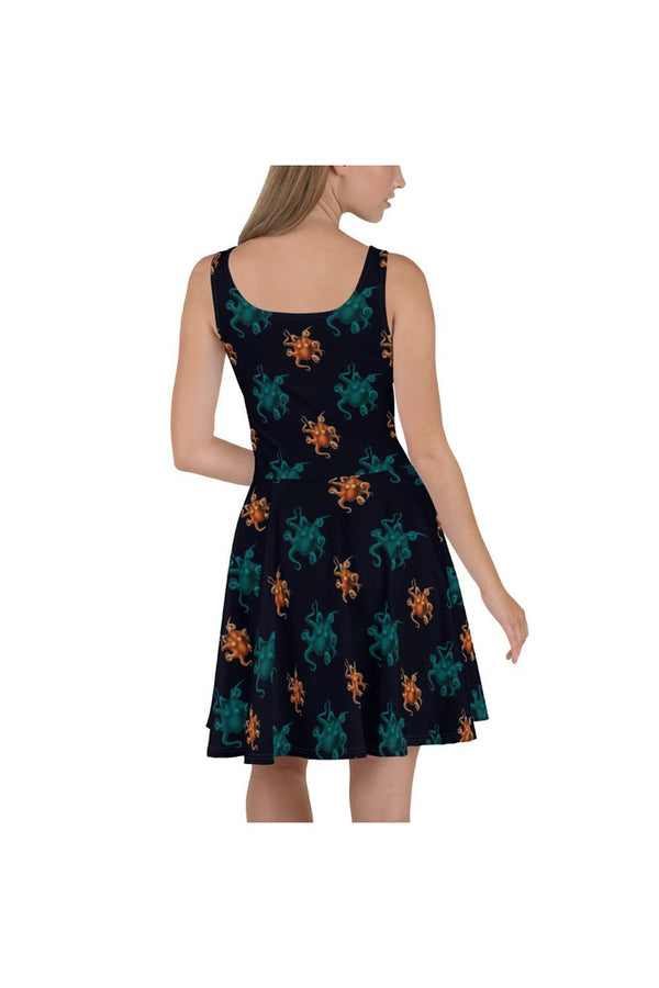 Octopi Wallstreet Skater Dress - Objet D'Art