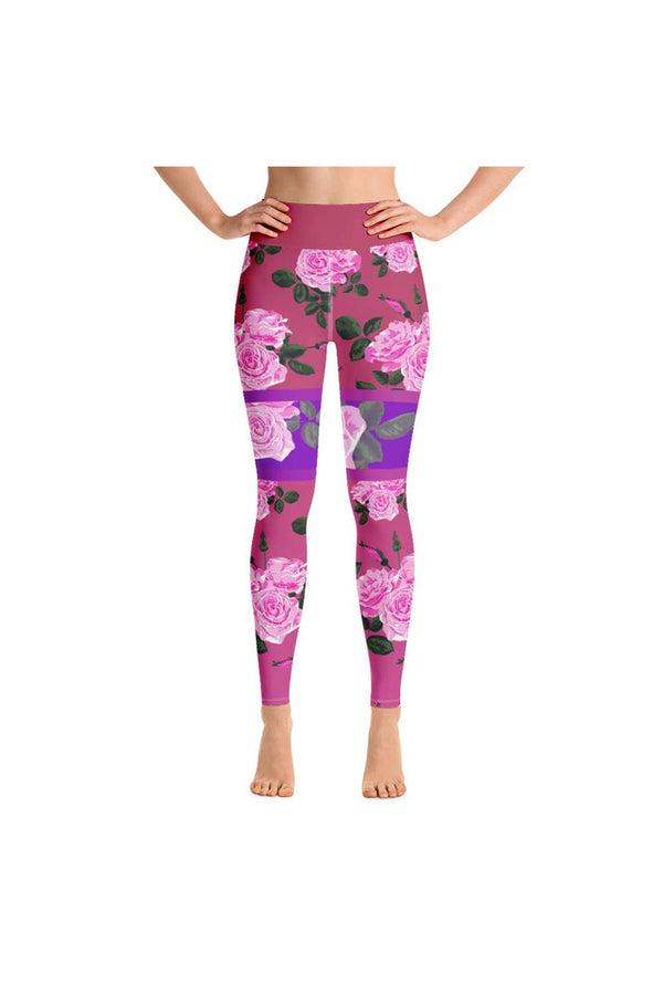 Rose Kimono Yoga Leggings - Objet D'Art