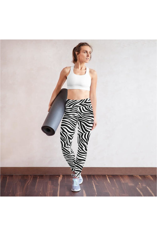 Zebra Print Yoga Leggings - Objet D'Art