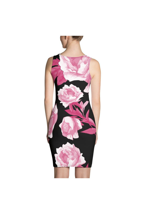 Floral Moonlight Sublimation Dress - Objet D'Art