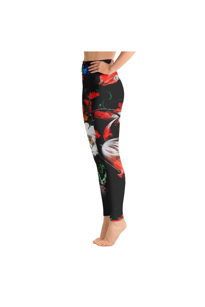 The Overturned Bouquet Yoga Leggings - Objet D'Art