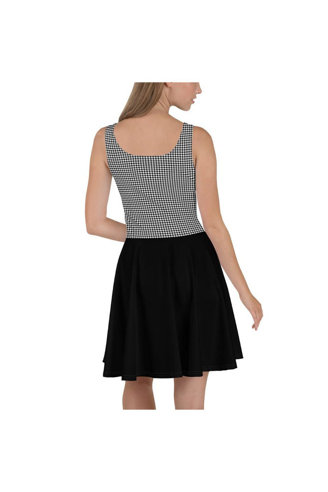 Micro Houndstooth Skater Dress - Objet D'Art