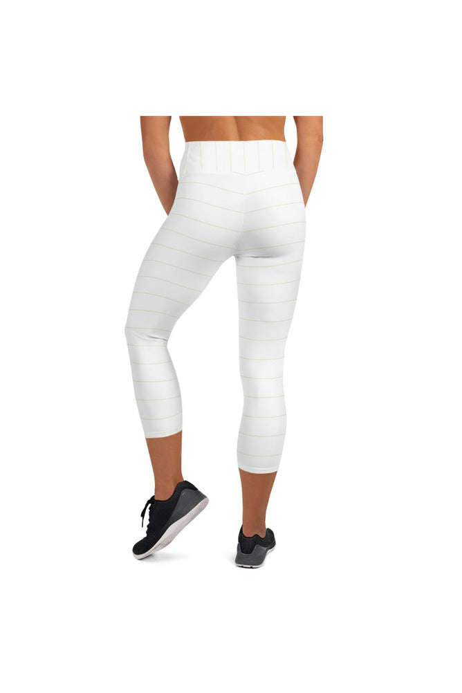 Micro Stripes Yoga Capri Leggings - Objet D'Art