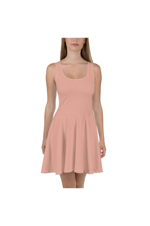 Coral Pink Skater Dress - Objet D'Art