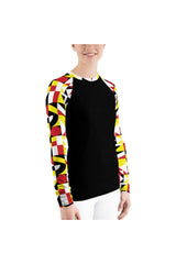 Geo Metro Women's Rash Guard - Objet D'Art