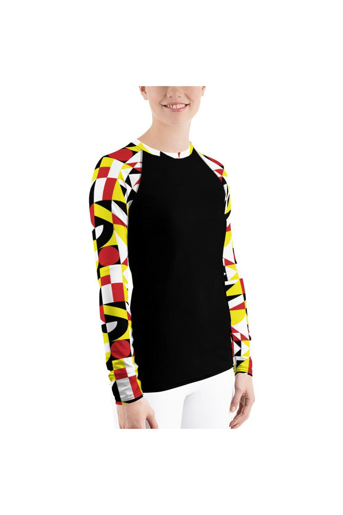 Geo Metro Women's Rash Guard - Objet D'Art