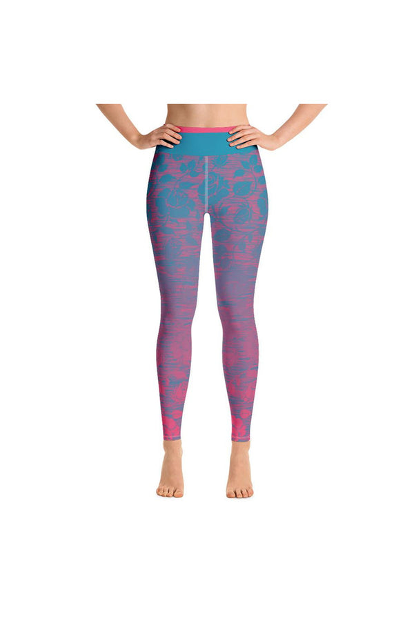 Rose Colored Glamour Yoga Leggings - Objet D'Art