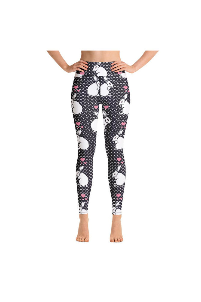 White Rabbits Yoga Leggings - Objet D'Art