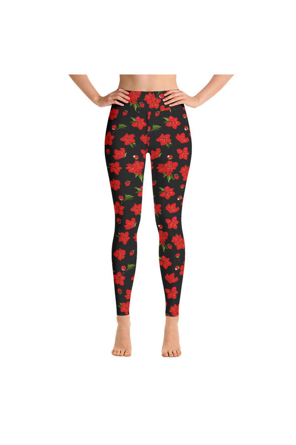 Cherry Blossom Yoga Leggings - Objet D'Art