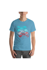 Vinyl LP Anaglyph Short-Sleeve Unisex T-Shirt - Objet D'Art