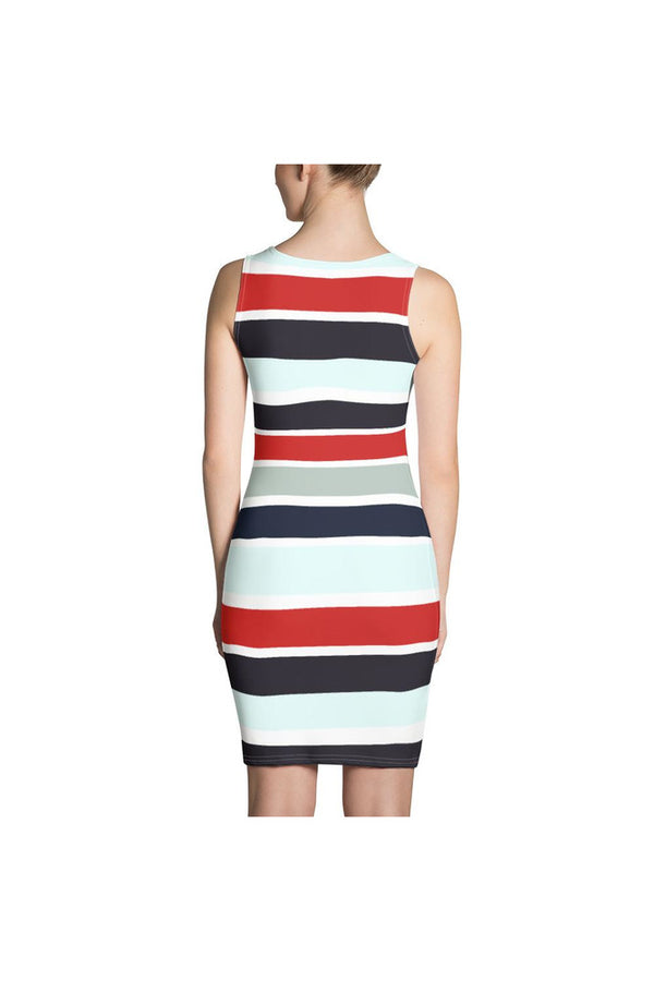 Striped Sublimation Dress - Objet D'Art