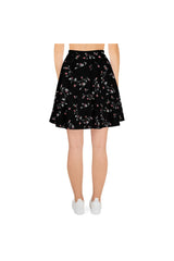 Small Red Blossoms Skater Skirt - Objet D'Art