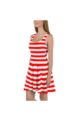 Striped Skater Dress - Objet D'Art