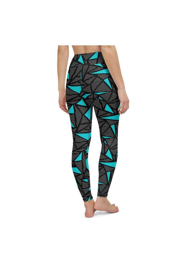 Triangle Print Yoga Leggings - Objet D'Art