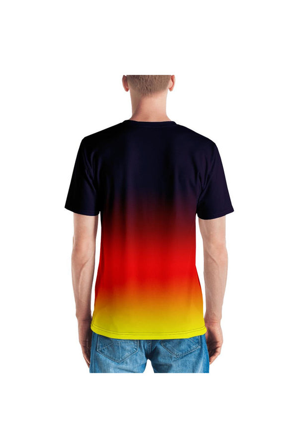 Ombré Plum to Cherry to Lemon Men's T-shirt - Objet D'Art