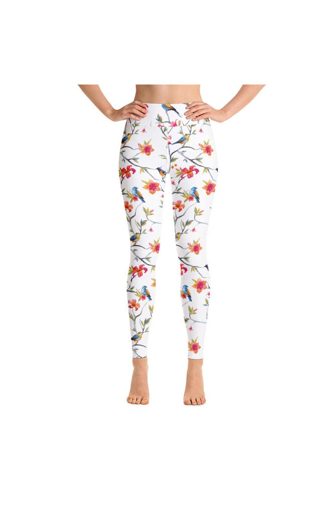 Charm of Finches Yoga Leggings - Objet D'Art