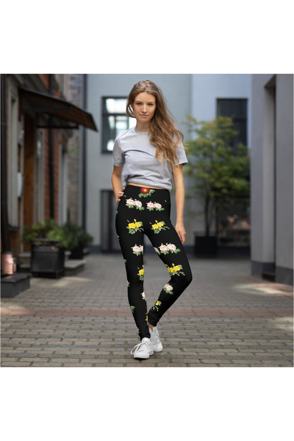 Floral Yoga Leggings - Objet D'Art