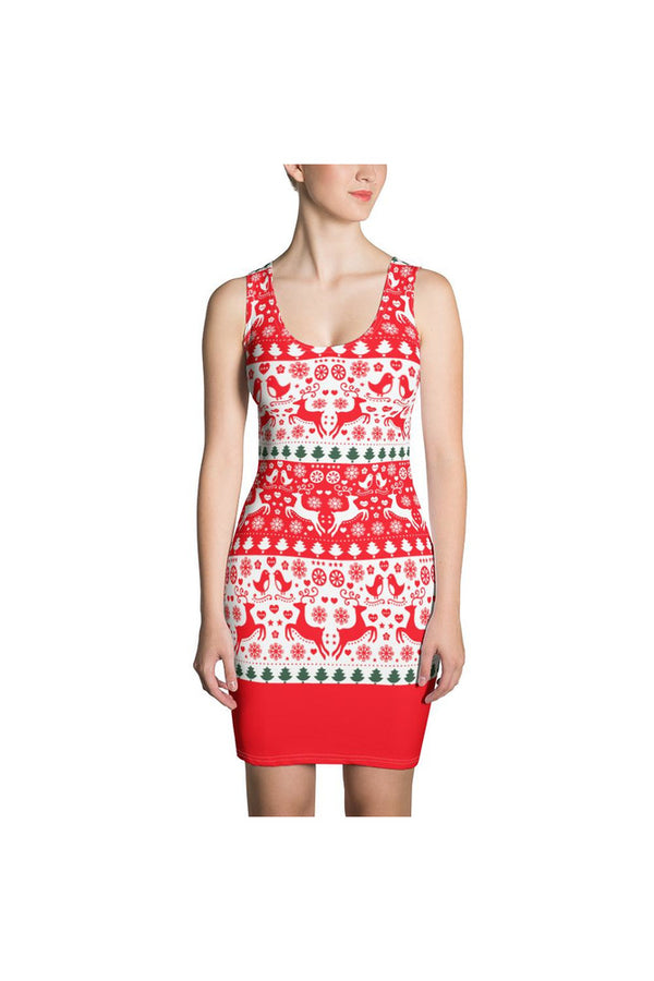 Wintry Wonder Sublimation Cut & Sew Dress - Objet D'Art