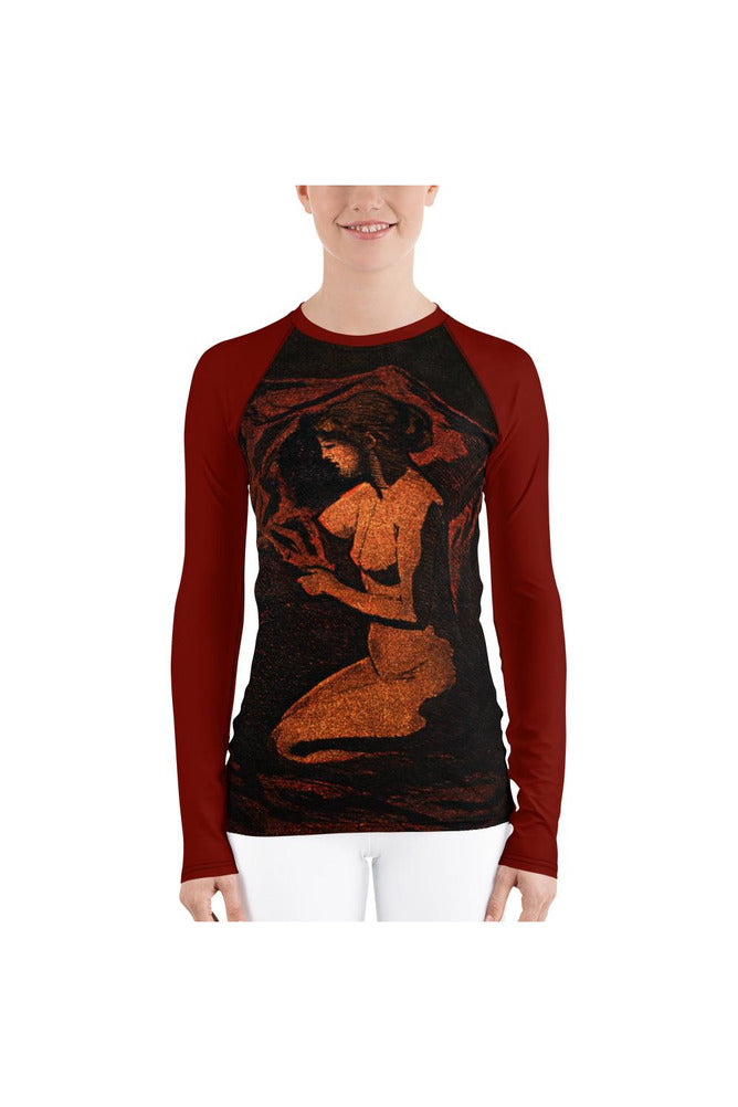 Naked Lady Vintage Art Women's Rash Guard - Objet D'Art