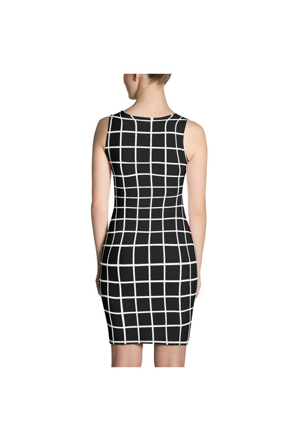 Grid Sublimation Dress - Objet D'Art