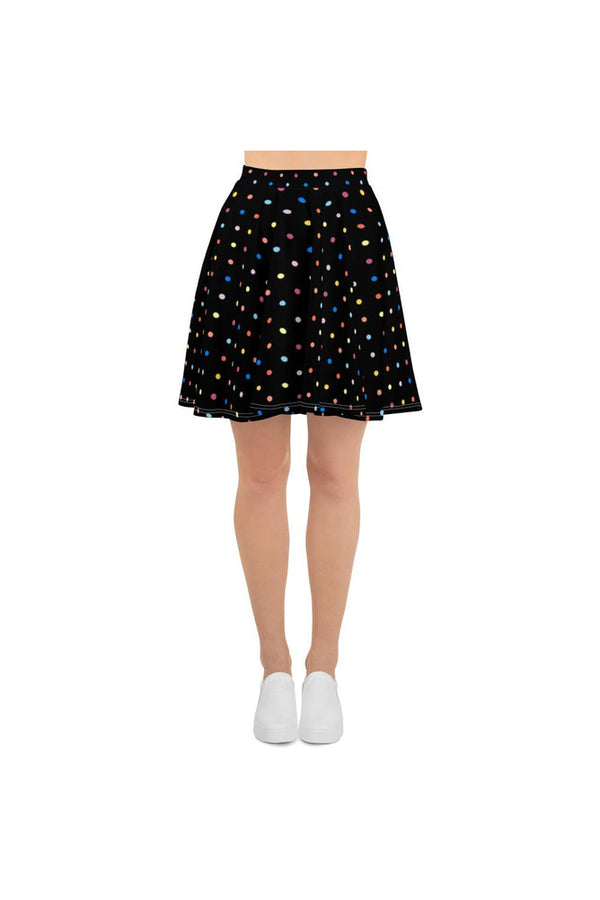 Colorful Polka Dot Skater Skirt - Objet D'Art
