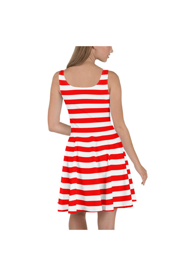 Striped Skater Dress - Objet D'Art