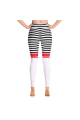 Sporty Stripes Yoga Leggings - Objet D'Art