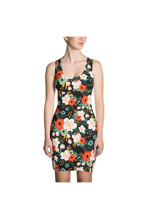 Floral Flex Sublimation Dress - Objet D'Art