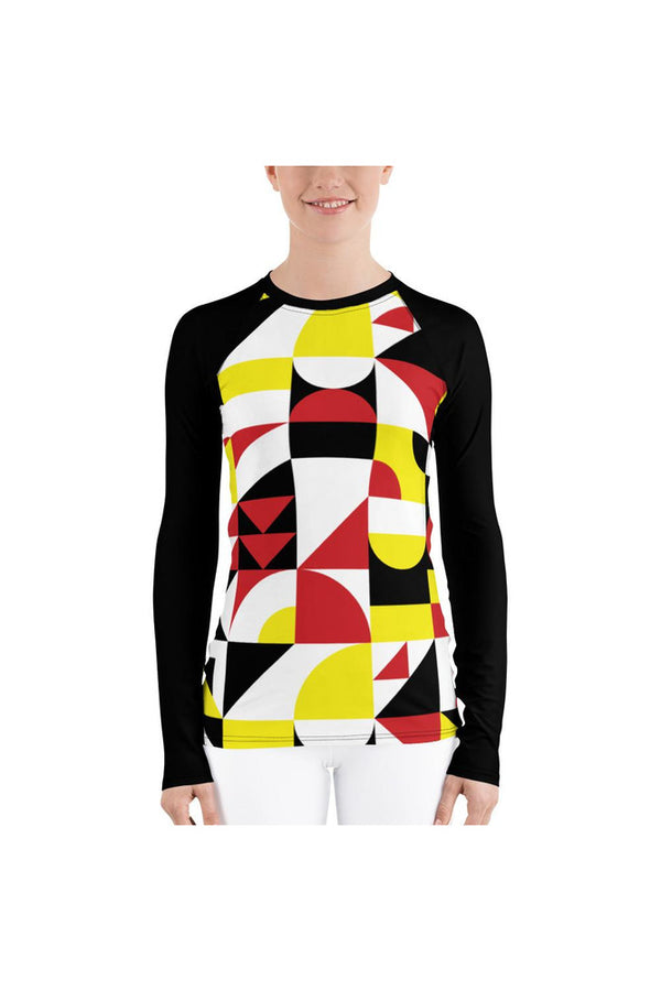 Geo Metro Women's Rash Guard - Objet D'Art