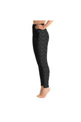 Caffeine Beans and Molecules Yoga Leggings - Objet D'Art