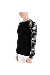 Puzzled Women's Rash Guard - Objet D'Art