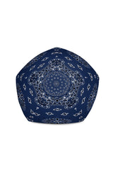Classic Blue Bandana Bean Bag Chair w/ filling - Objet D'Art