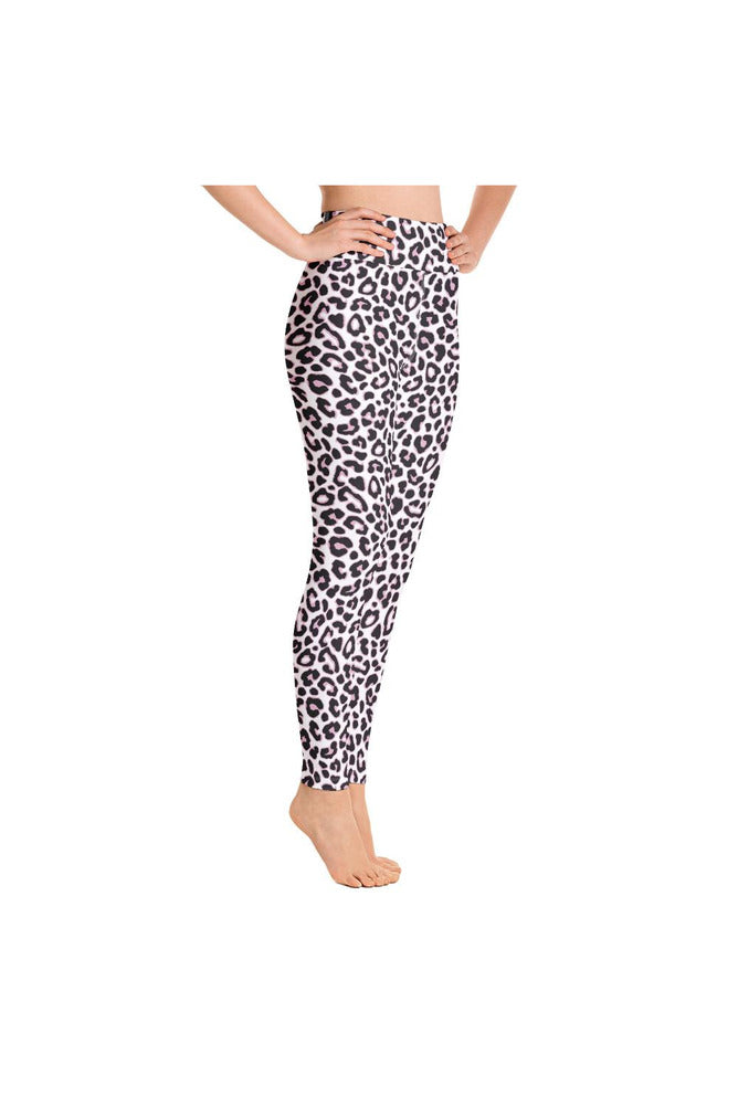 Pink Leopard Print Yoga Leggings - Objet D'Art