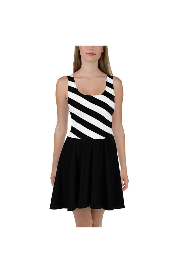 Stripe Tornado Skater Dress - Objet D'Art