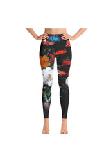 The Overturned Bouquet Yoga Leggings - Objet D'Art