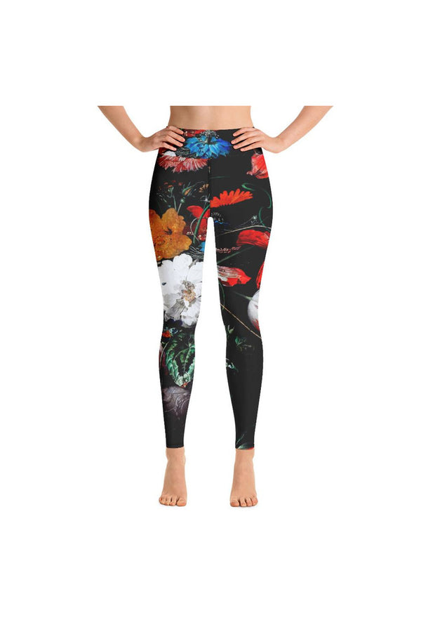 The Overturned Bouquet Yoga Leggings - Objet D'Art