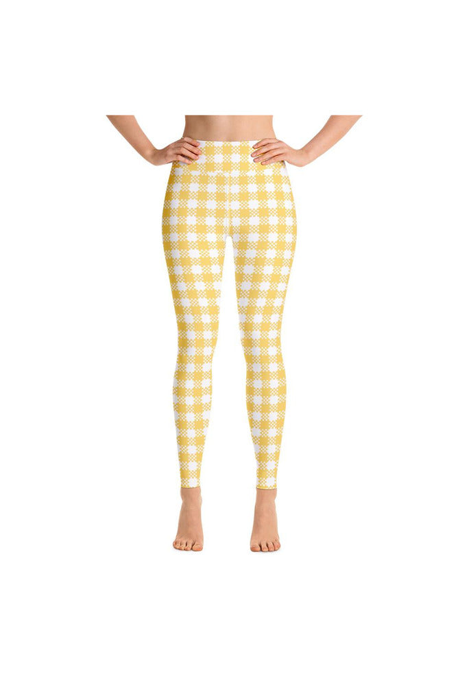 Gingham Yoga Leggings - Objet D'Art