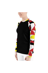 Abstract Women's Rash Guard - Objet D'Art