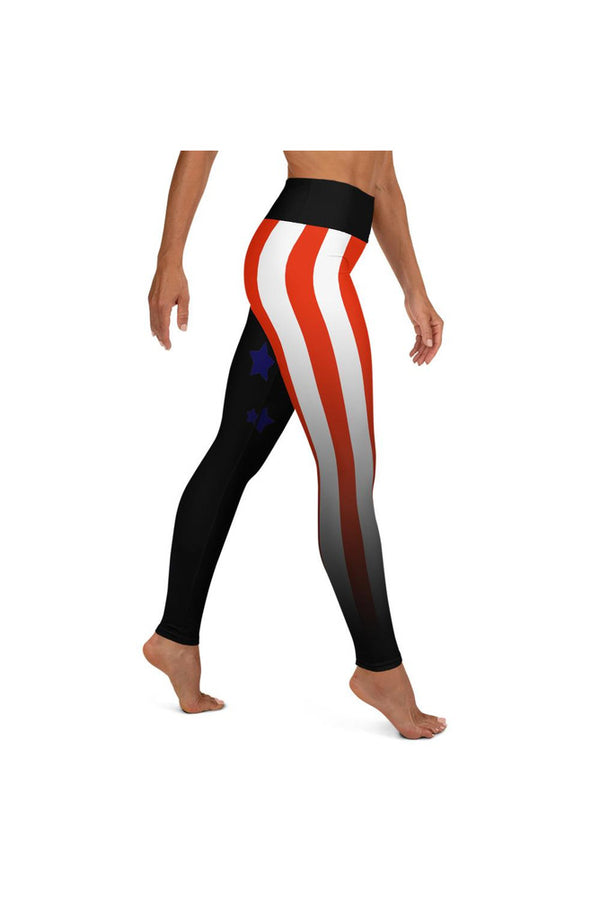 Star Spangled Fierce Yoga Leggings - Objet D'Art