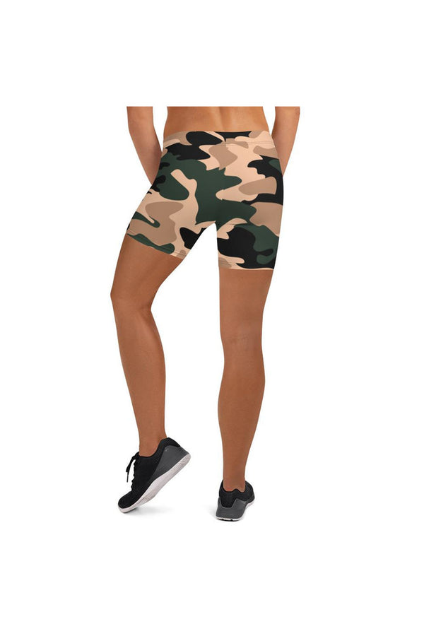 Nude Tone Camouflage Shorts - Objet D'Art