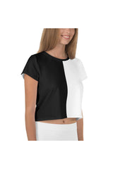 Black and White Crop Tee - Objet D'Art