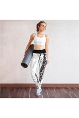 White Marble Yoga Leggings - Objet D'Art
