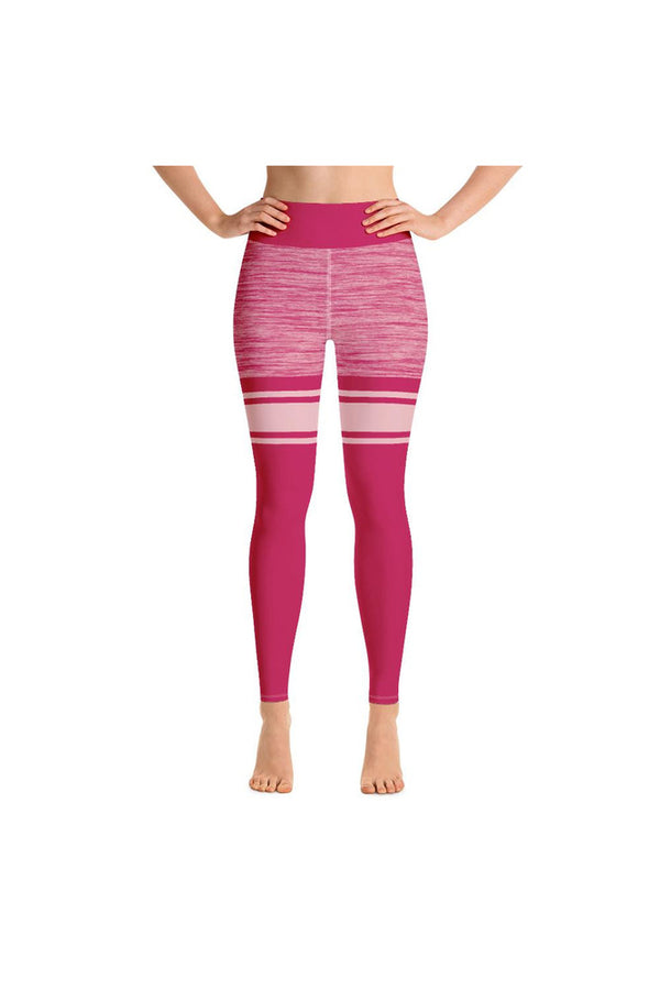 Hot Pink Mid Thigh Yoga Leggings - Objet D'Art