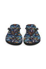 Turmeric-Chested Tropical Bird Flip-Flops - Objet D'Art