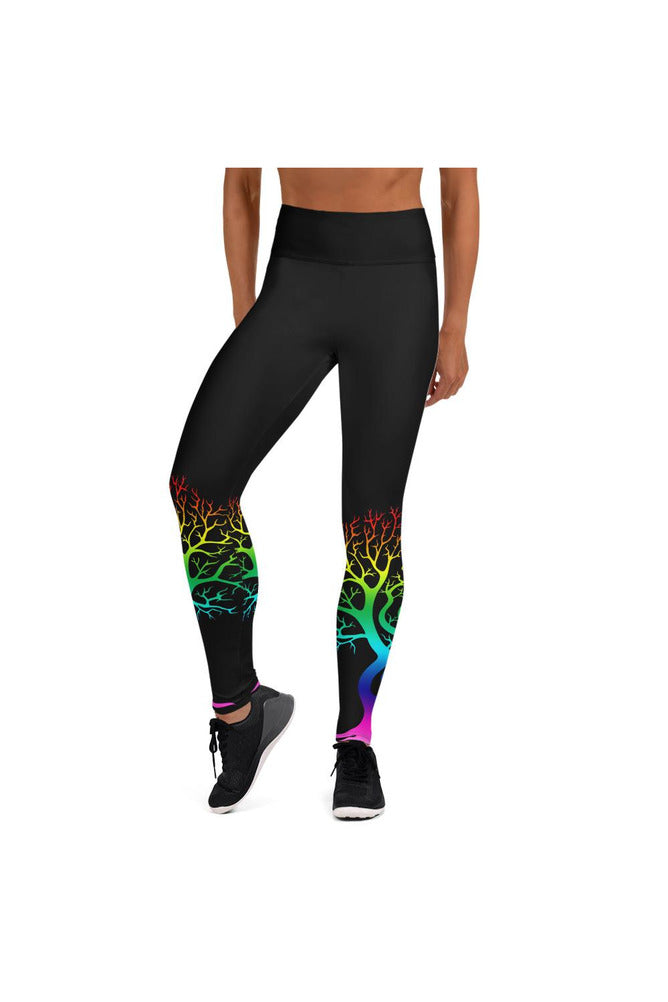 Spectral Bare Naked Trees Yoga Leggings - Objet D'Art