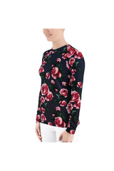 Floral Twilight Women's Rash Guard - Objet D'Art